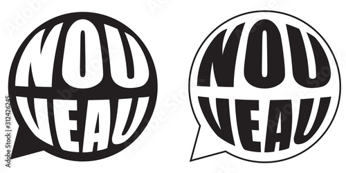 NOUVEAU ROND FLÈCHE GAUCHE