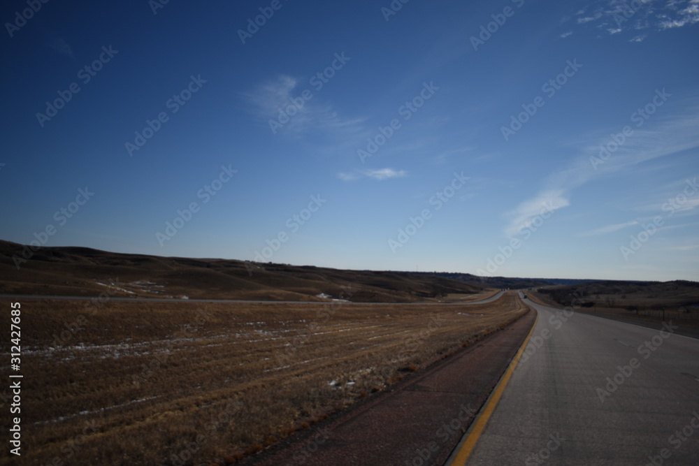 Fototapeta premium Non-edited badlands south dakota