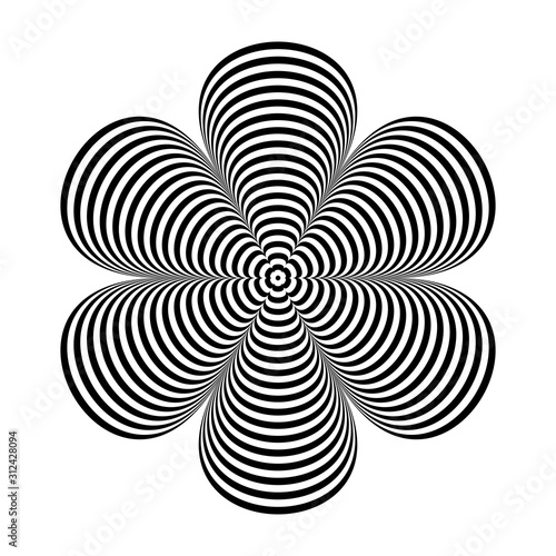 Abstract geometric design element.