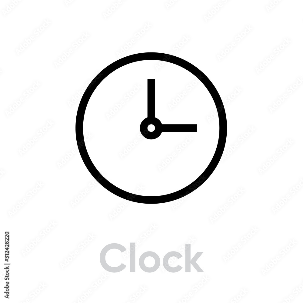 Clock Time icon Clock Time icon