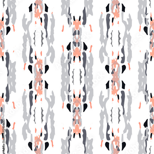 Batik, Hand Drawn. Paint Texture Seamless 