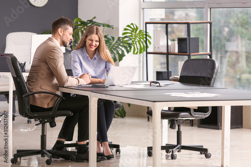 Business people during meeting in office