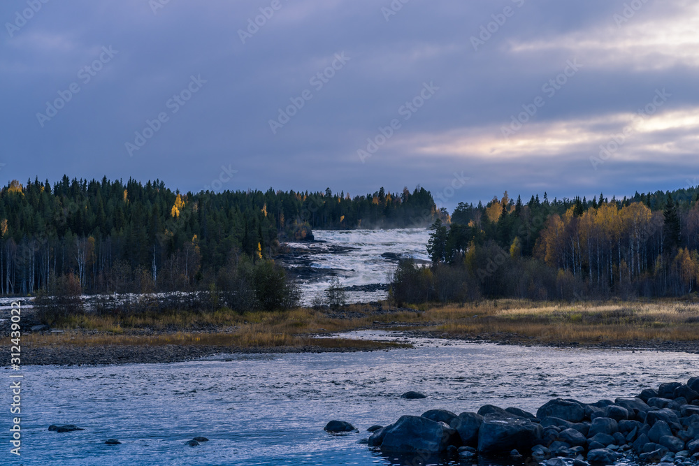 Pite river in Sweden