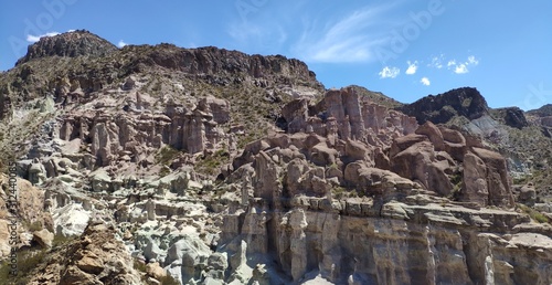 rock formations in Mendoza Argentina