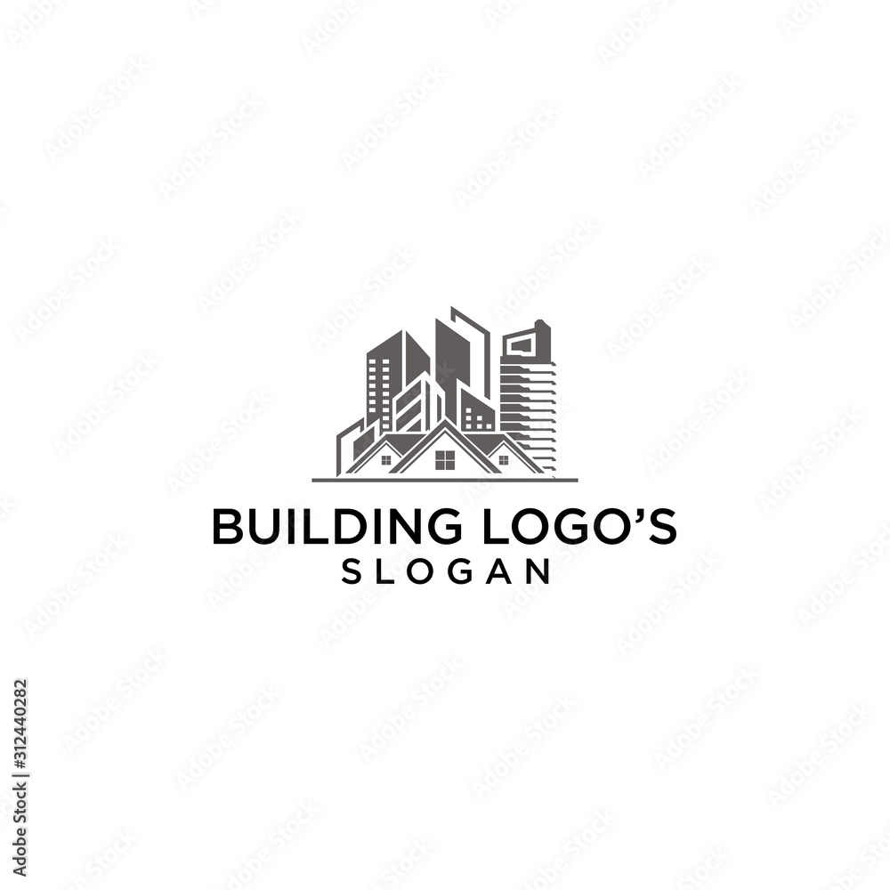 building logo simple premium