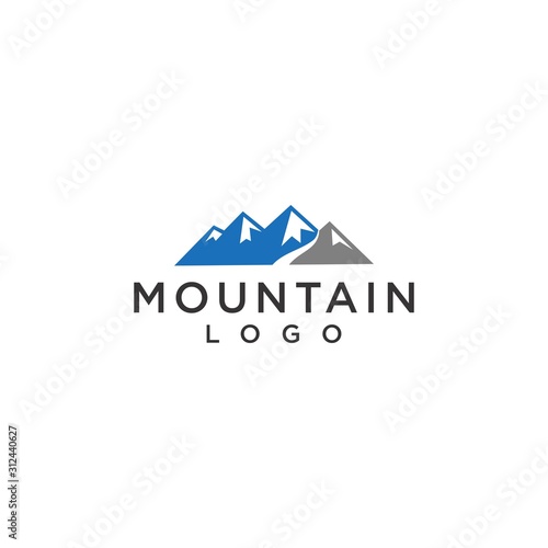 mountain logo simple premium