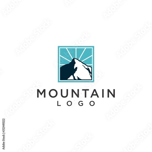 mountain logo simple premium