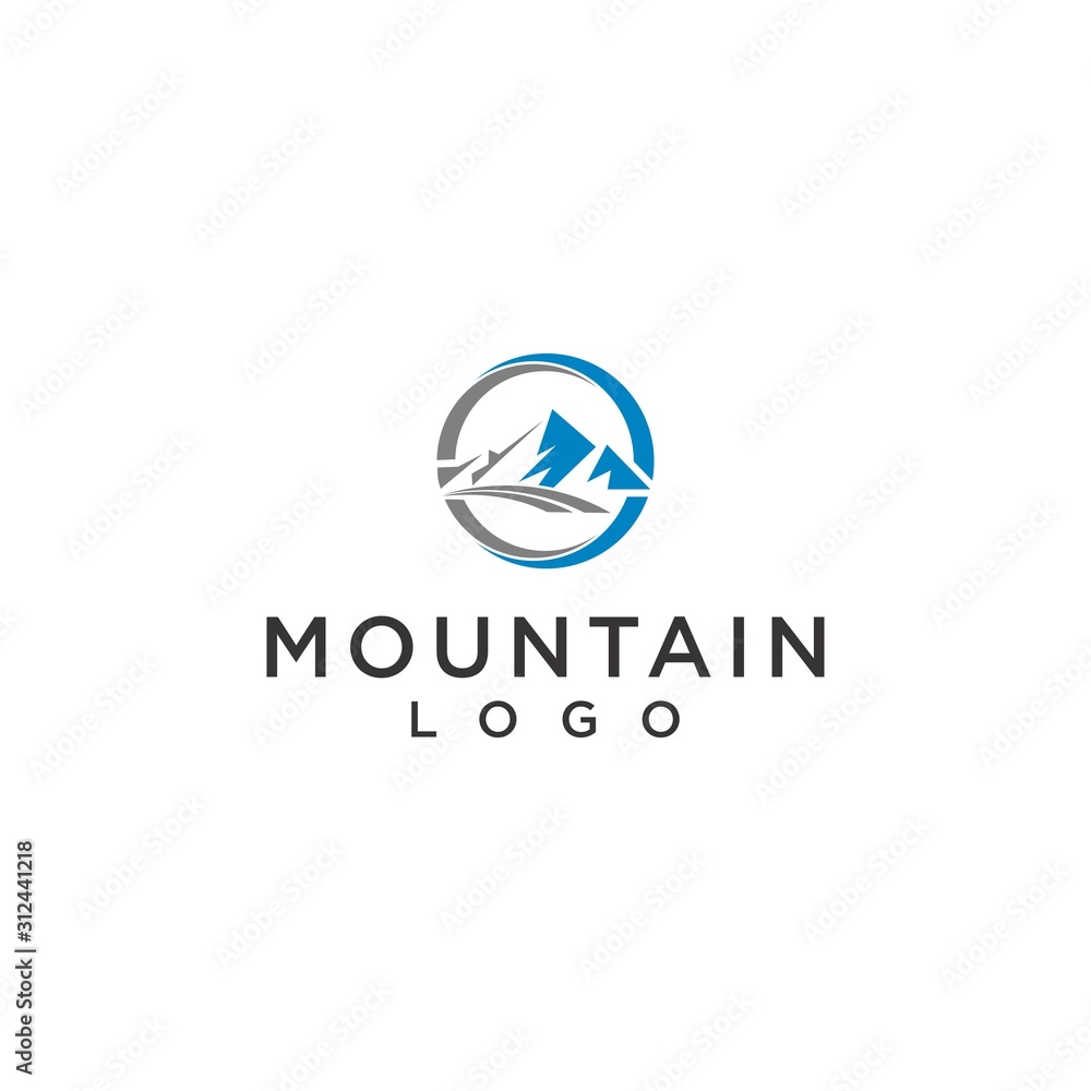 mountain logo simple premium