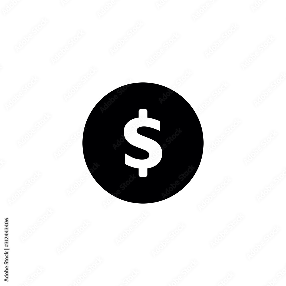 dollar icon, coin icon dollar icon, coin icon
