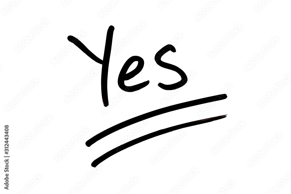 Obraz premium Yes