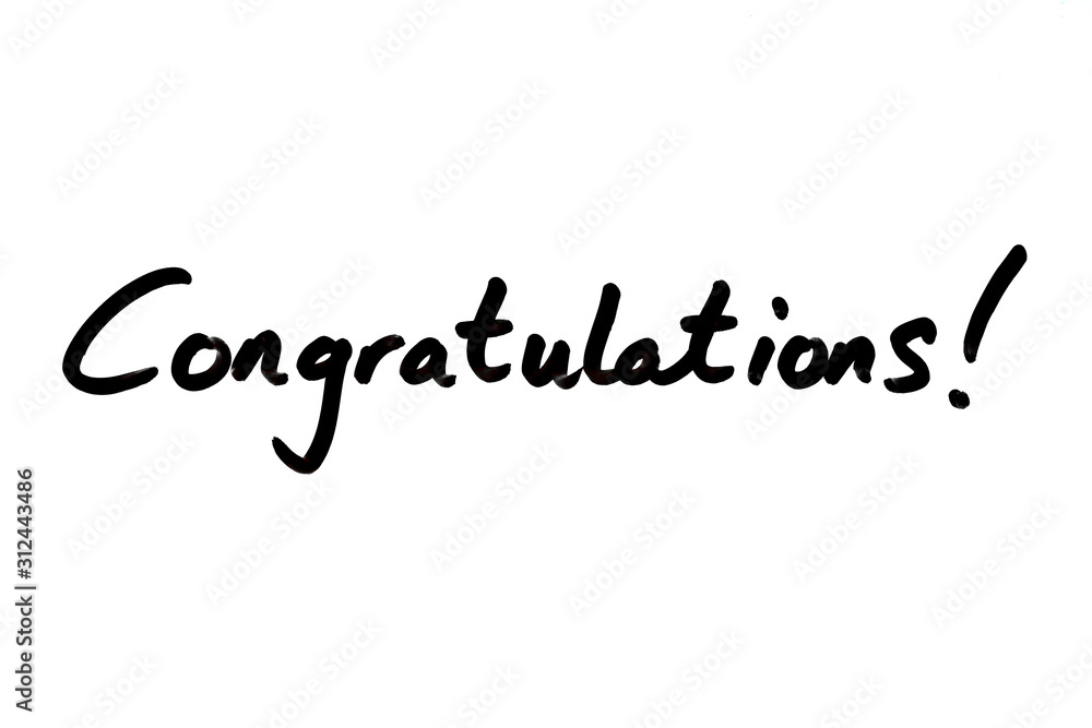 Congratulations! Congratulations!