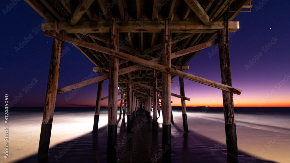 Sunset From Beneath the Pier