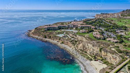 An Aerial View of a Southern California Beach