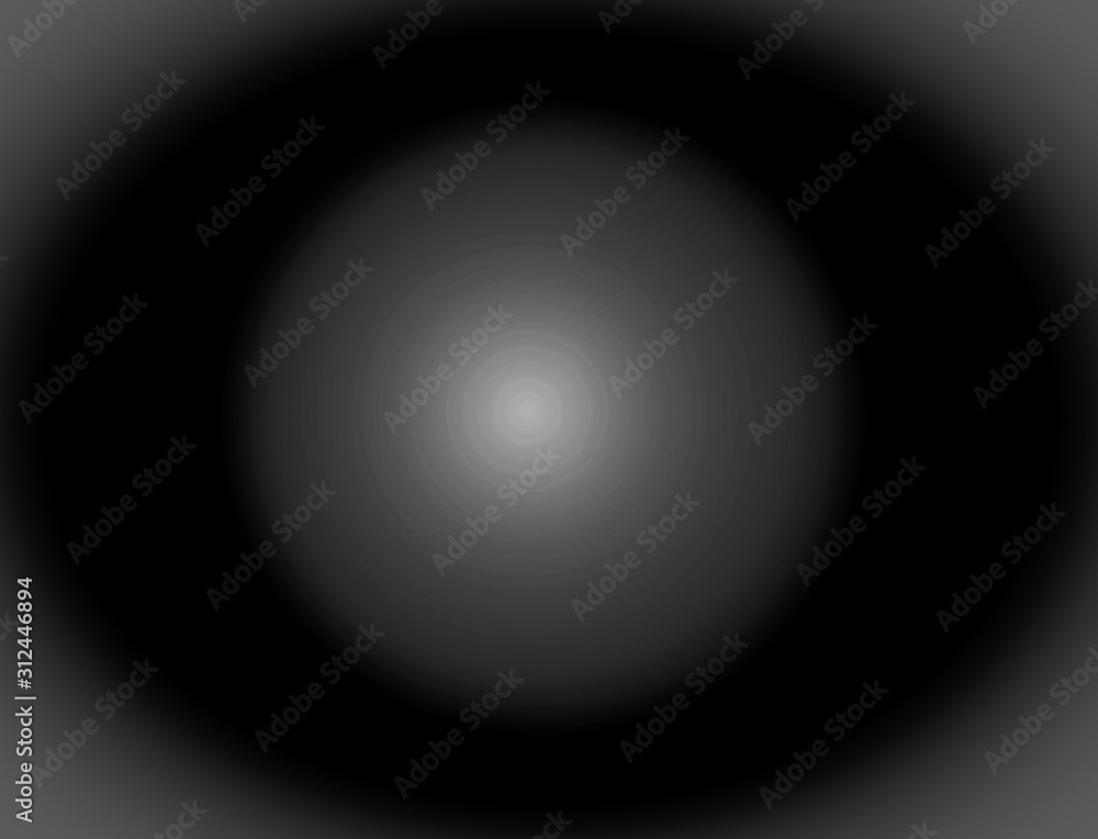 ball on black background with space for text