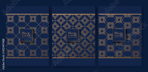 Blue and Gold Pattern