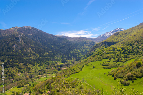 Vicinity of Montsegur in the foothills of Pyrenees photo