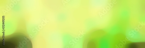 blurred bokeh horizontal background graphic with khaki, dark green and yellow green colors space for text or image