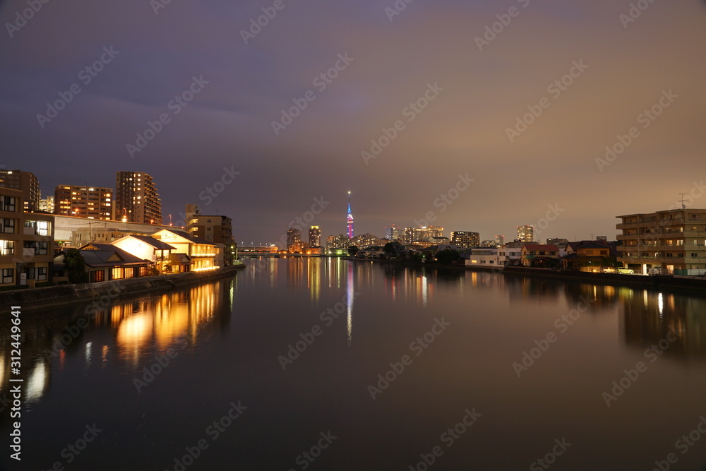 福岡西区の夜景風景