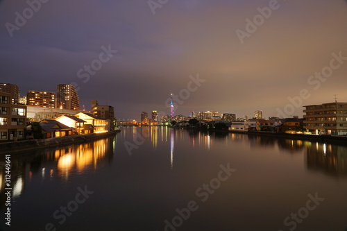 福岡西区の夜景風景