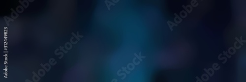 soft blurred horizontal background texture with very dark blue, dark slate gray and black colors space for text or image