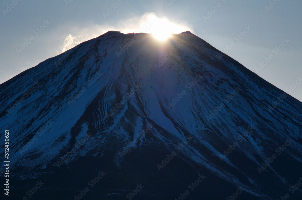 富士山　初日の出　日の出