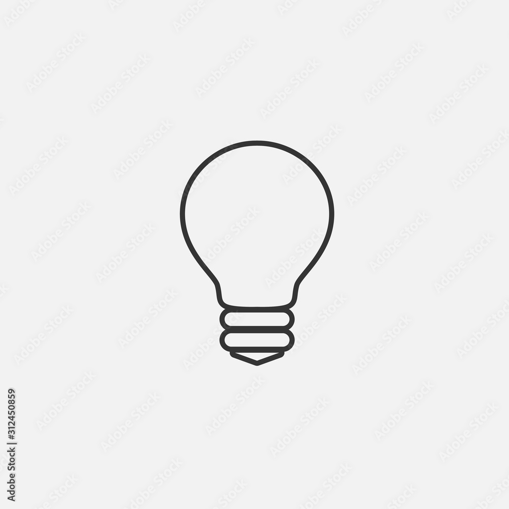 bulb icon vector illustration for graphic design and websites