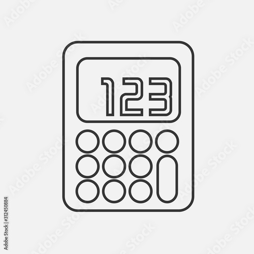 calculator icon vector illustration for graphic design and websites