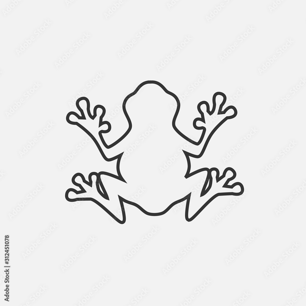 frog icon vector illustration for graphic design and websites frog icon vector illustration for graphic design and websites