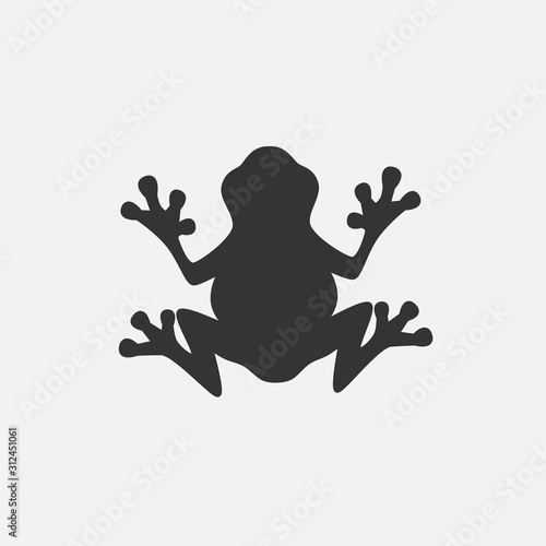 frog icon vector illustration for graphic design and websites