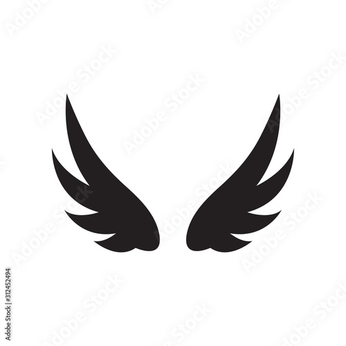 Wing icon design template vector isolated illustration