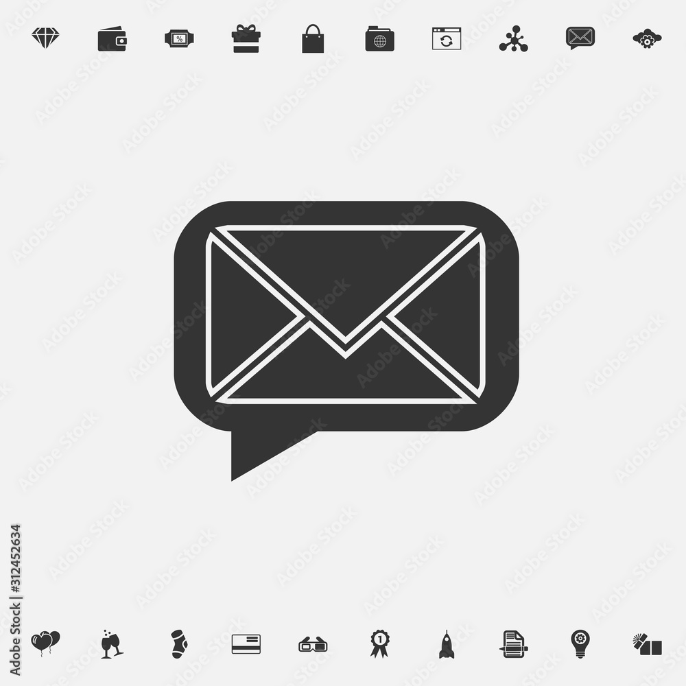 message icon vector illustration for graphic design and websites message icon vector illustration for graphic design and websites