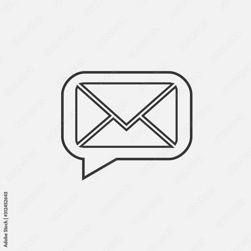 message icon vector illustration for graphic design and websites message icon vector illustration for graphic design and websites
