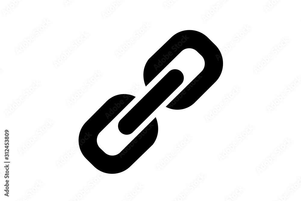 Chain icon, link icon vector illustration Chain icon, link icon vector illustration
