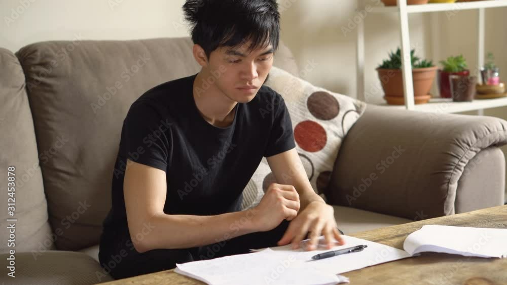 College Student Distracted By Smartphone While Trying To Study - Phone Addiction College Student Distracted By Smartphone While Trying To Study - Phone Addiction