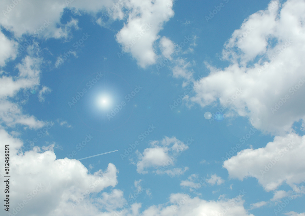 clouds in the blue sky clouds in the blue sky