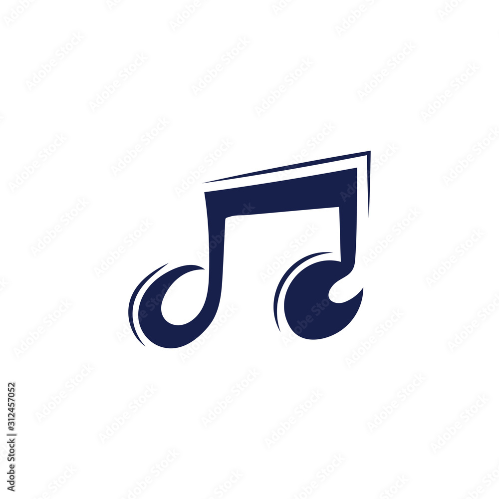 Music note symbol logo and icon template design Music note symbol logo and icon template design