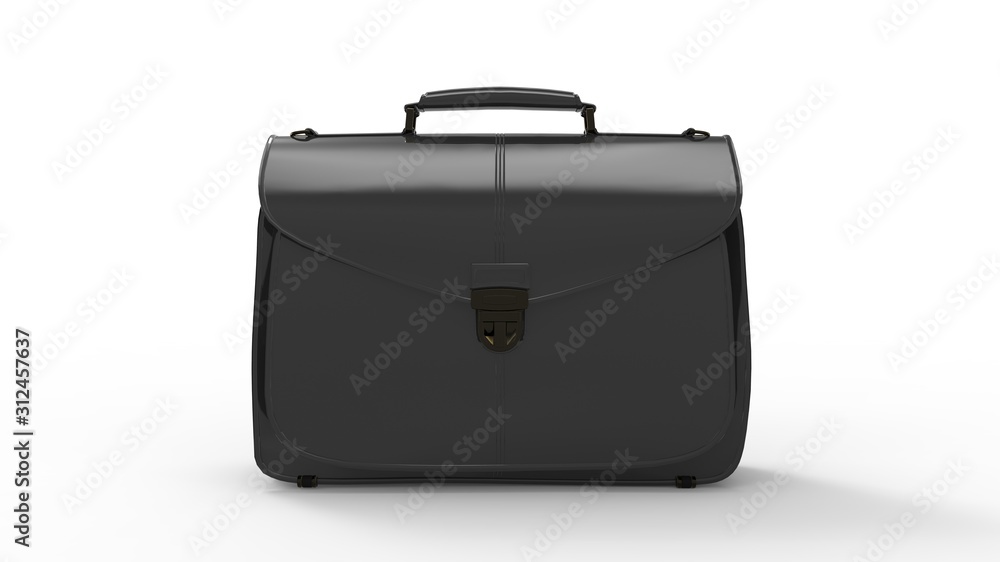 3d rendering of a leather suitcase isolated in a studio background 3d rendering of a leather suitcase isolated in a studio background
