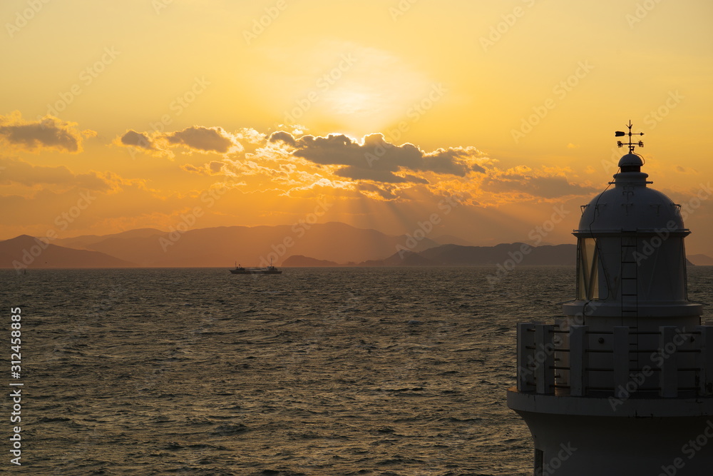 伊良湖岬の夕陽