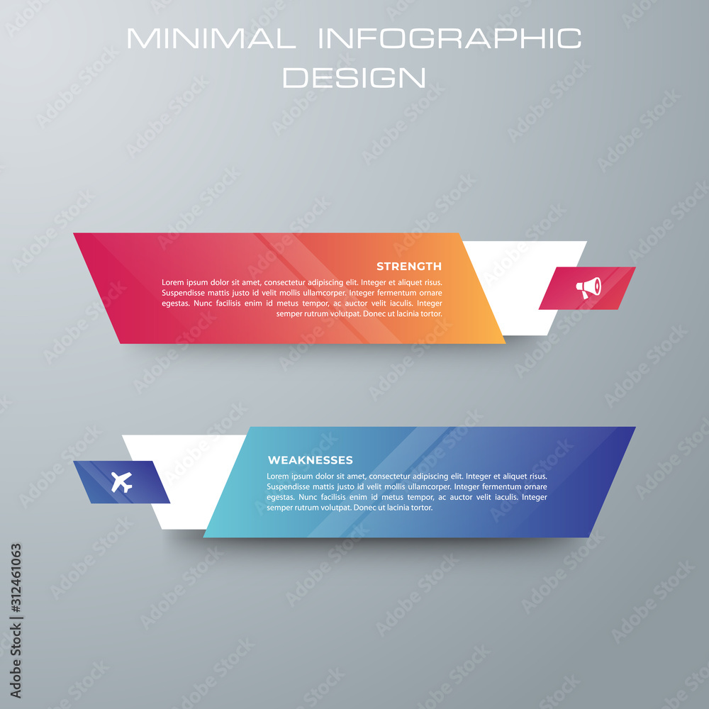 Infographic template with 2 options; workflow; process chart; Timeline infographics design vector can be used for workflow layout; diagram; annual report; web design; steps or processes. - Vector Infographic template with 2 options; workflow; process chart; Timeline infographics design vector can be used for workflow layout; diagram; annual report; web design; steps or processes. - Vector
