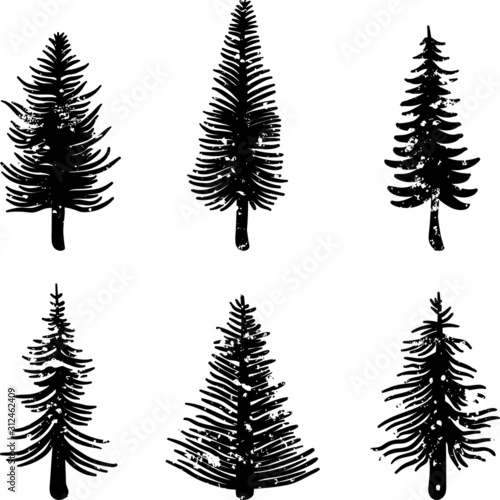 pine tree hipster grunge texture vol 2
