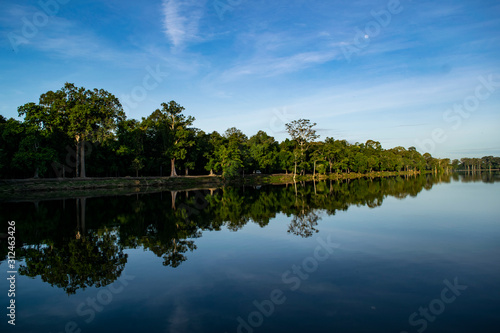 Reflection in water Cambodia