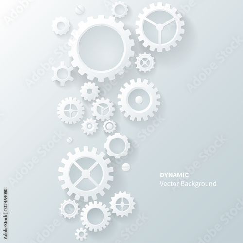 Modern abstract industrial gear background
