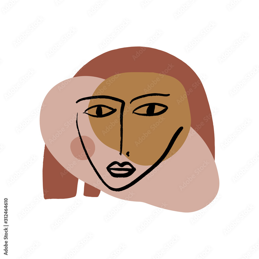 Woman Face Collage Abstract Warm Terracotta Nude Color Shapes Interior Poster Fashion Artistic Portrait Painted Illustration Silhouette Line Drawing Abstraction Modern Aesthetic Print Minimalism Conto Woman Face Collage Abstract Warm Terracotta Nude Color Shapes Interior Poster Fashion Artistic Portrait Painted Illustration Silhouette Line Drawing Abstraction Modern Aesthetic Print Minimalism Conto