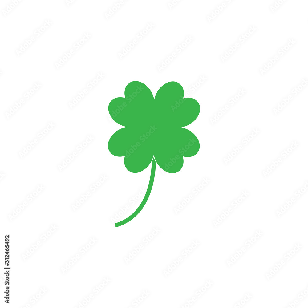 Leaf clover sign icon.saint patrick symbol.design Leaf clover sign icon.saint patrick symbol.design