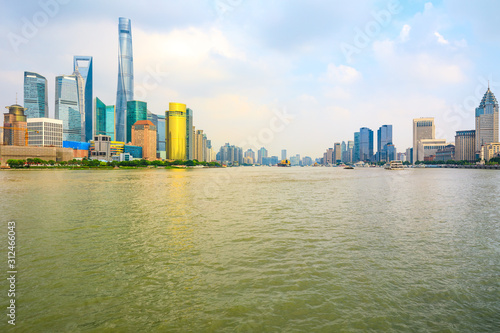 Urban architecture scenery and city skyline in Shanghai