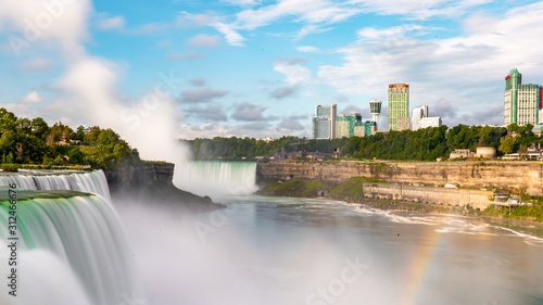 Niagara Falls on America side in the morning with clear sky , Buffalo , United States of America photo