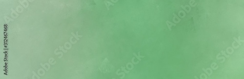 dark sea green, ash gray and medium sea green colored vintage abstract painted background with space for text or image. can be used as header or banner