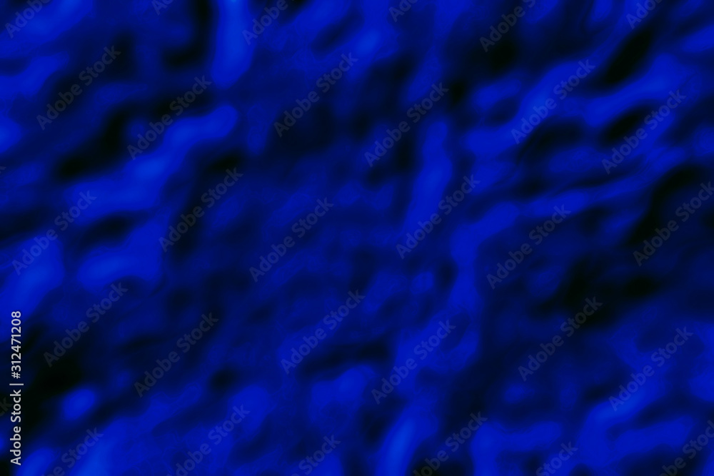 gradient abstract background with curved blots of trendy in 2020 color Phantom Blue - looks like deep dark blue water - creative design background gradient abstract background with curved blots of trendy in 2020 color Phantom Blue - looks like deep dark blue water - creative design background