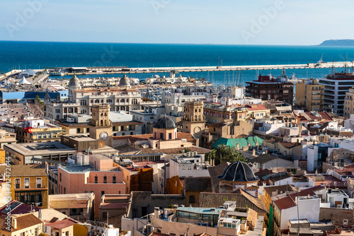 Cityscape view over Alicante in Spain, Europe © rudiernst
