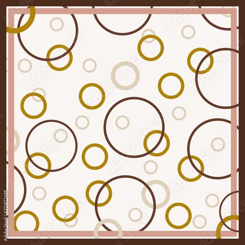 Design of hijab or scarf motifs with abstract patterns